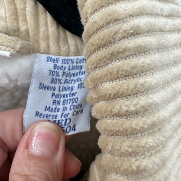 Y2K L BLAIR VINTAGE 100% Cotton rustic farmcore sherpa lined womans chore coat - Picture 5 of 14